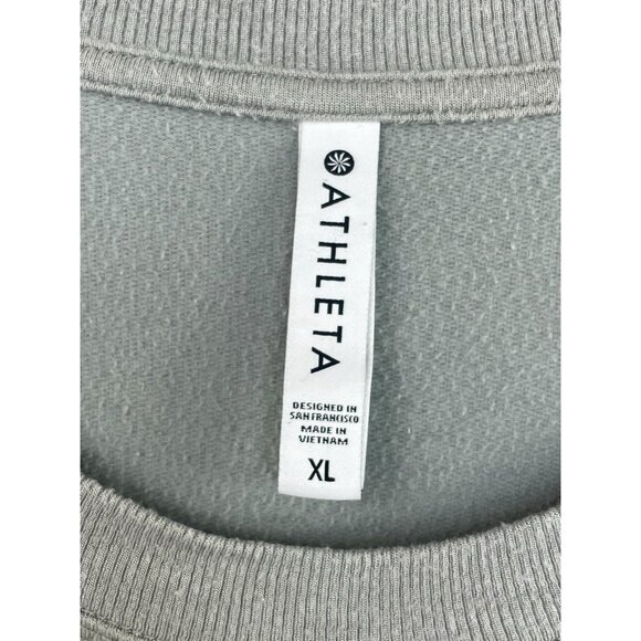 Athleta Gray Long Sleeve Modal Blend Sweatshirt XL - Picture 2 of 6